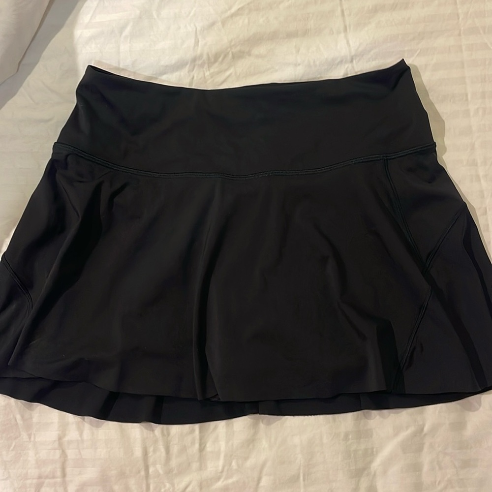 Athleta high rise black skirt